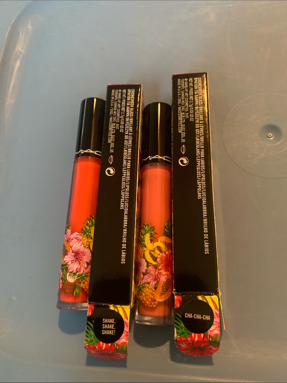 MAC Cosmetics Liquid Lip Gloss Trio in Bright Orange and Coral
